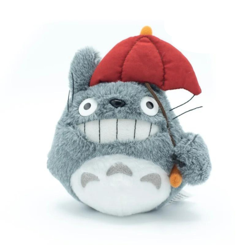 Peluche Totoro avec Parapluie Rouge - Mon Voisin Totoro - Studio Ghibli