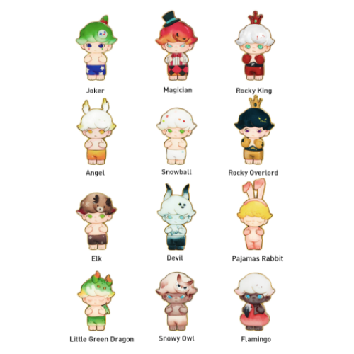 Dimoo - Retro Series Badge Mystère - Pop Mart