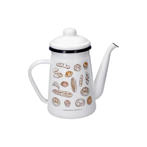 Théière Émail Viennoiseries 1,1L - Kiki La Petite Sorcière - Studio Ghibli