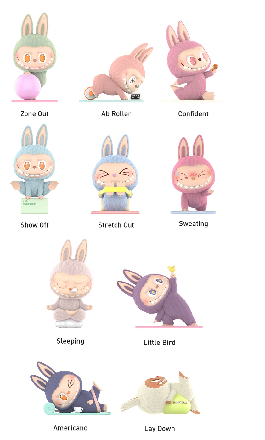 THE MONSTERS Lazy Yoga Series Figures