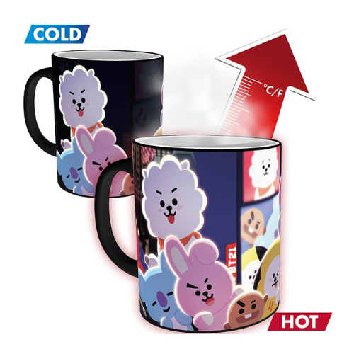 Mug BT21  Thermoreactif - Times Square