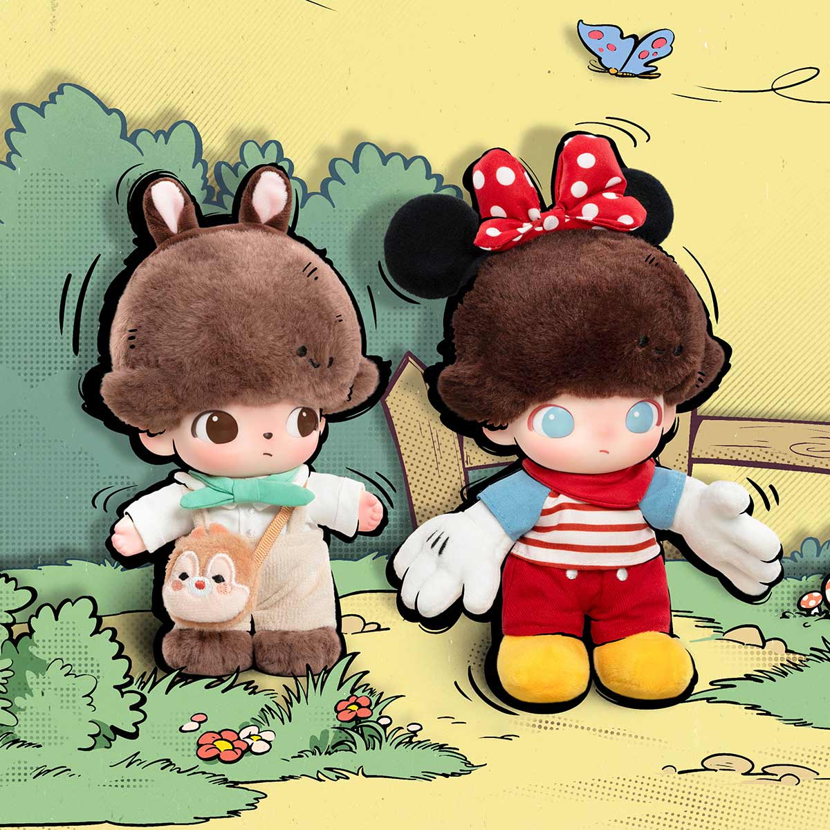 Dimoo World x Disney Vinyl Plush Keychain Blind Box - Pop Mart