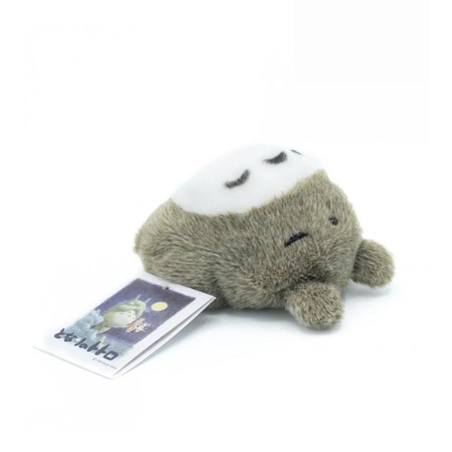 Peluche Fluffy Beanbag Totoro Gris Allongé 7cm - Mon Voisin Totoro - Studio Ghibli