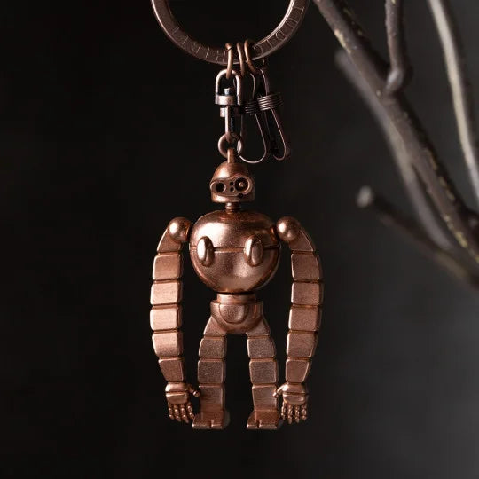 Porte-Clés de collection Robot Soldat effet bronze - Le Château dans le Ciel