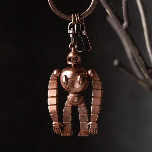 Porte-Clés de collection Robot Soldat effet bronze - Le Château dans le Ciel
