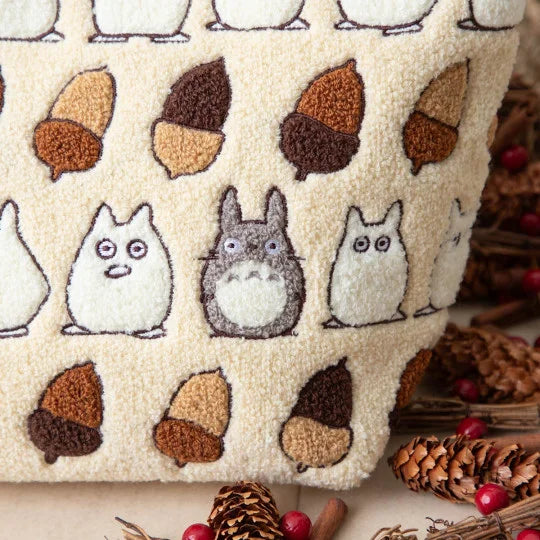 Sac brodé Beige Totoro Noisettes - Mon Voisin Totoro