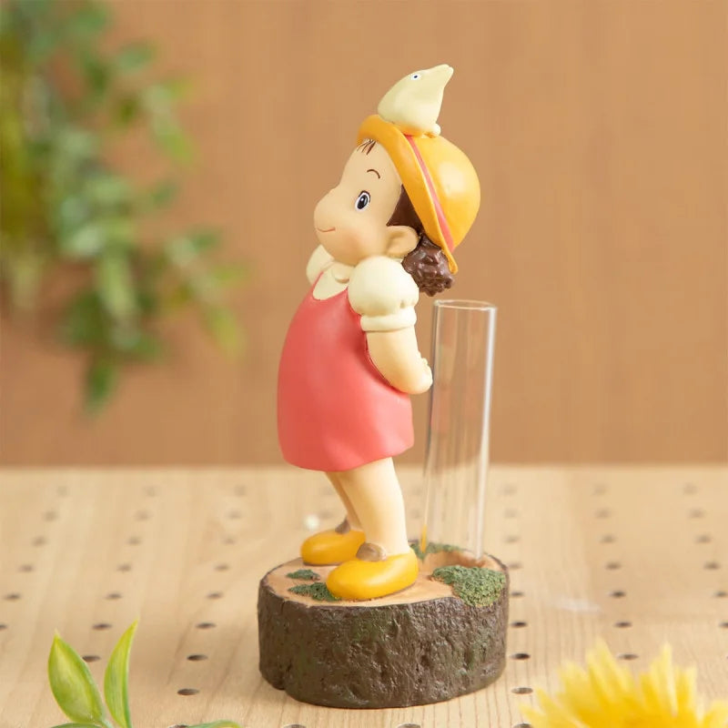 Statue Soliflore Mei & Totoro Blanc - Mon Voisin Totoro