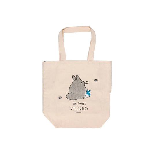 Tote Bag Brodé Totoro - Mon Voisin Totoro